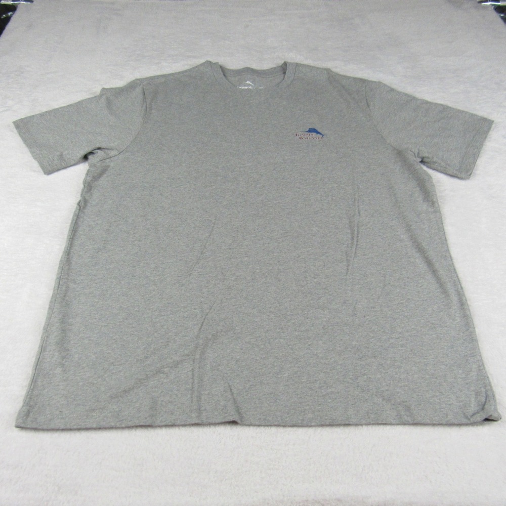 Tommy Bahama T-Shirt Mens XL Gray Thirst & Gull Graphic Tee Cotton